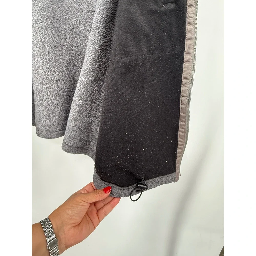 Patagonia Large Synchilla Fleece Jacket Mens Grey Full Zip Mock Neck Outdoor